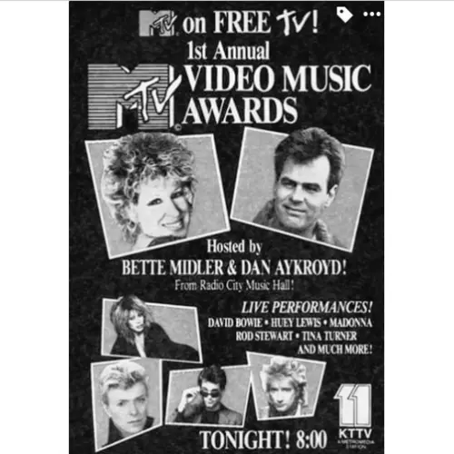 Image of MTV Music Awards 1984, in category
                                            Past Music Events,
                                            Size:
                                            M